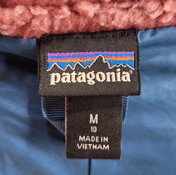 Patagonia Kids Retro-X Fleece Jacket In LightStar Pink Style#65625 Sz Medium 10 - Picture 2 of 15